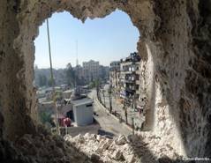Imagen de la destrucción por la guerra en Damasco.